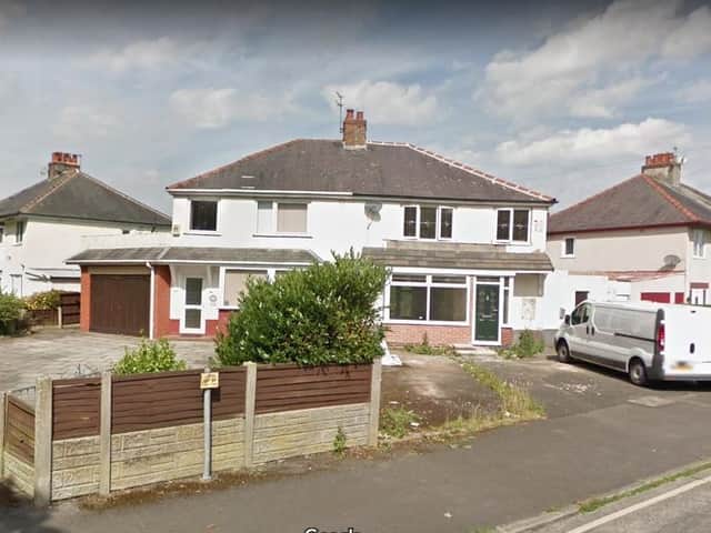 The Muslim prayer centre in a semi-detached house (right).