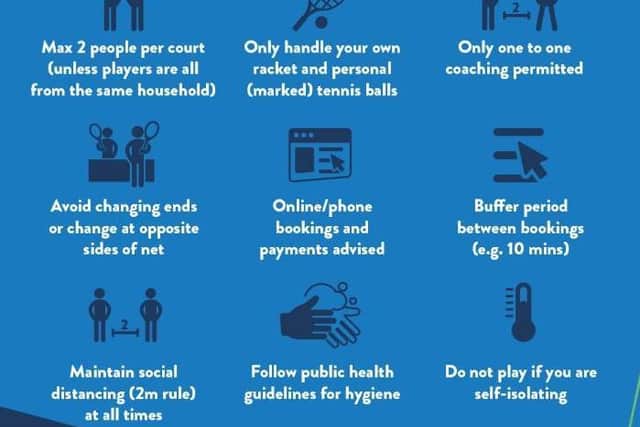 Strict conditions are in place to protect players' health