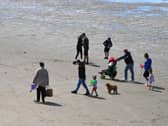 Since the lockdown rules were changed on Wednesday, people have been allowed to travel as far as they like to go for a walk on the beach.