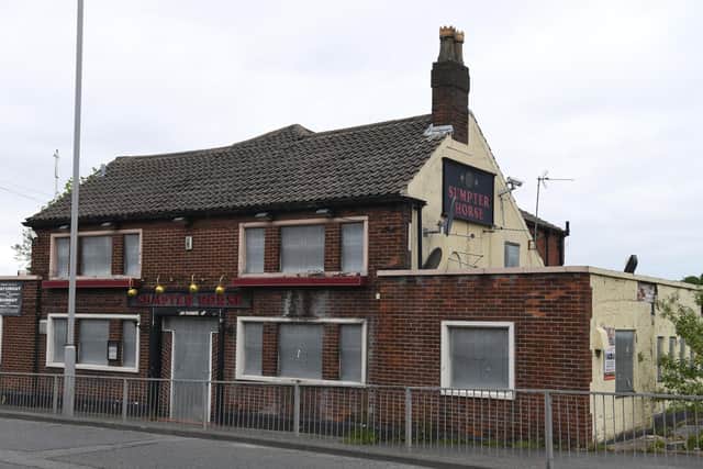 The Sumpter Horse pub was closed in 2017 to make way for an access road to the proposed development - but now houses could instead be built on the plot (image: Neil Cross)