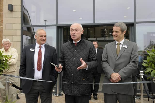The official opening of the St Annes Booths in 2015. Pictured are  Simon Booth, Edwin Booth and Graham Booth.