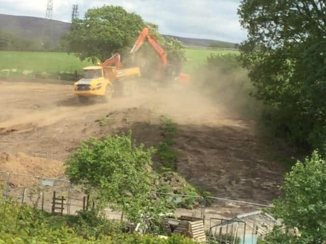 Work at Hollins Lane, Forton.