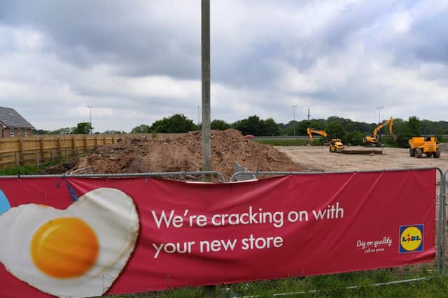 Work on the new Lidl store on the Eastway Hub has begun.