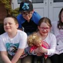 Siblings Joshua, Thomas, Emily and Megan Blackwell have been getting creative and helping vulnerable people during lock-down.