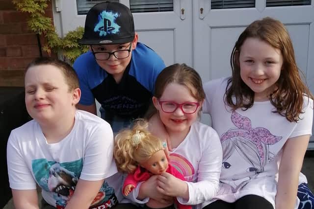 Siblings Joshua, Thomas, Emily and Megan Blackwell have been getting creative and helping vulnerable people during lock-down.