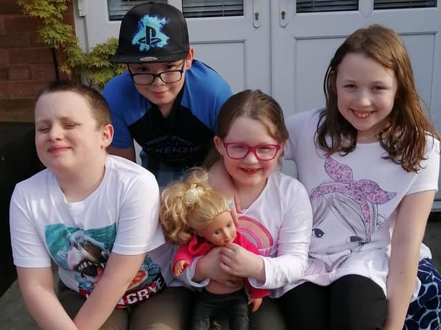 Siblings Joshua, Thomas, Emily and Megan Blackwell have been getting creative and helping vulnerable people during lock-down.