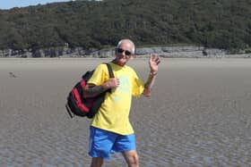 Terry Hazell, who took part in last years Morecambe Bay Walk, encourages people to get creative and walk eight miles, but not across Morecambe Bay without the Queen's Guide.