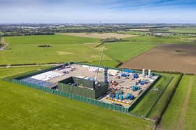 The Preston New Road fracking site around the time when Cuadrilla were test fracking for gas