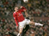 David Jones and Exeters Danny Clay during the FA Cup third round tie in January, 2005 (Getty Images)