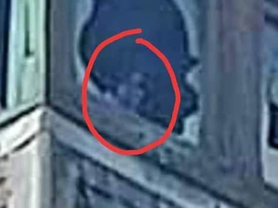 Is this the face of a ghost haunting the abandoned Mount Street Hospital in Preston city centre?