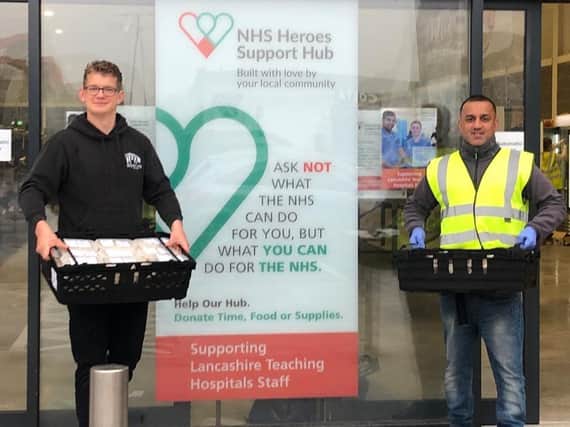 Will delivers free hot meals to NHS staff.