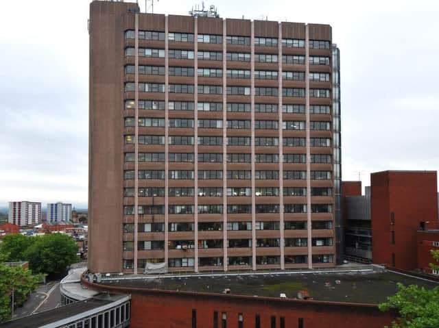 The DWP offices are located on the 13th floor of Guild Tower in Preston