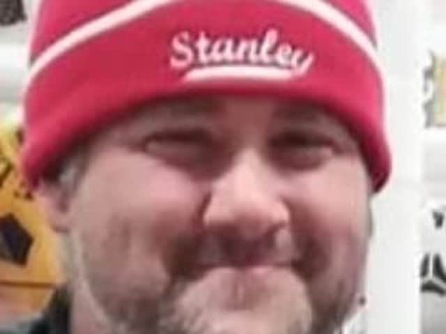 Keith Chew Jr with his beloved Accrington Stanley hat