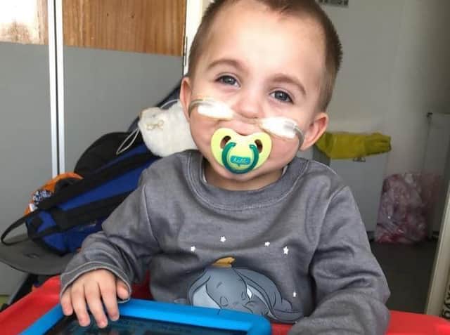 Two year old Matthew suffers with chronic lung disease