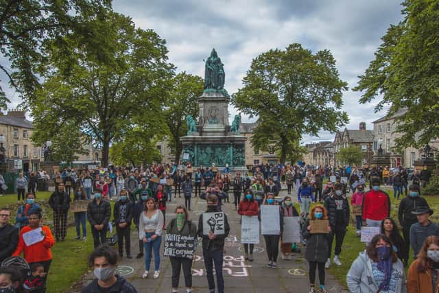 Hundreds gather in Lancaster in show of unity against racism and to pay ...