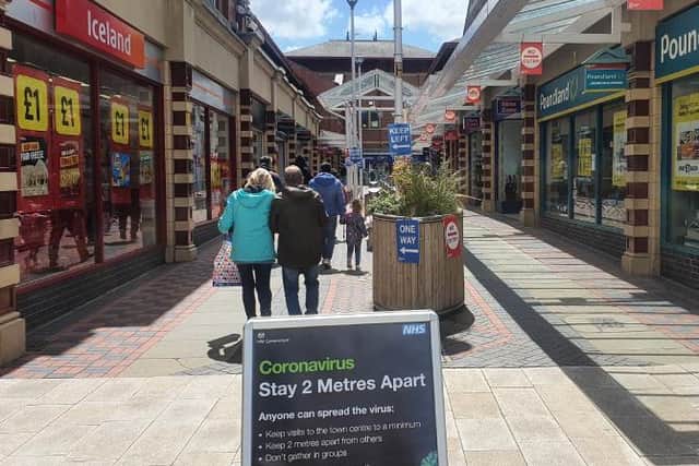 A one-way system is in operation in Market Walk (image: Chorley Council)