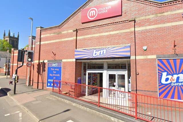 The queue for entry to B&M Bargains could move to Clifford Street once all non-essential retailers reopen form 15th June (image: Google Streetview)