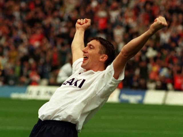 David Eyres celebrates scoring for Preston North End against Millwall in May 2000