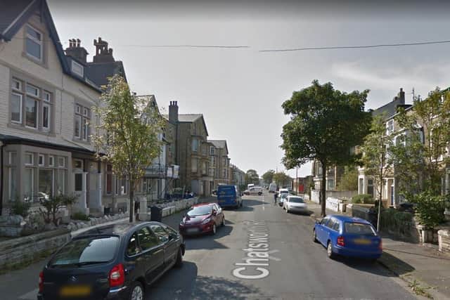 Armed officers were deployed to Chatsworth Road in Morecambe after a man was allegedly threatened with a knife at around 10am (June 9). Pic: Google