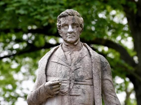 Sir Robert Peel's statue has stood in Winckley Square since 1852.