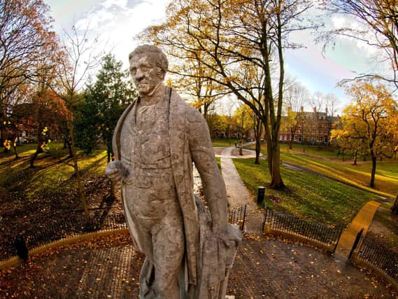 Sir Robert Peel statue in Winckley Square, Preston