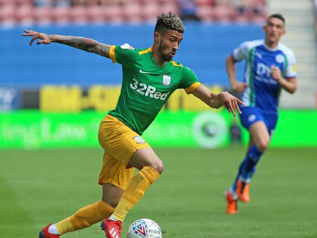 Preston winger Josh Ginnelly has been on loan at Bristol Rovers