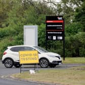 A pop-up coronavirus Covid-19 testing site at Blackpool and The Fylde College's Ashfield Road campus in Bispham, pictured on Wednesday, June 10, 2020 (Picture: Daniel Martino for JPIMedia)