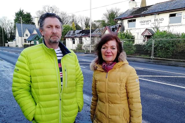 Villagers Mark Warren and Rosemary McLean have fought to bring the pub back into business