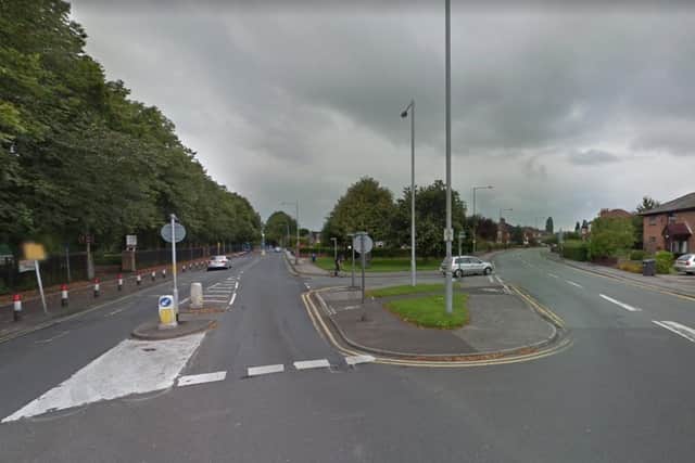 A man was rushed to hospital following a crash with a van at the junction of Canberra Road and Church Road in Leyland. (Credit: Google)