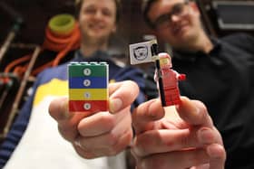 Josh Chawner with Dmitry Zmeev and his cooling LEGO   .