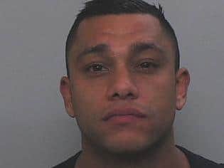 Adam Yusif Bhamji (pictured) was sentenced to ten years in jail in December 2015 for aggravated burglary and assault. (Credit: Lancashire Police)