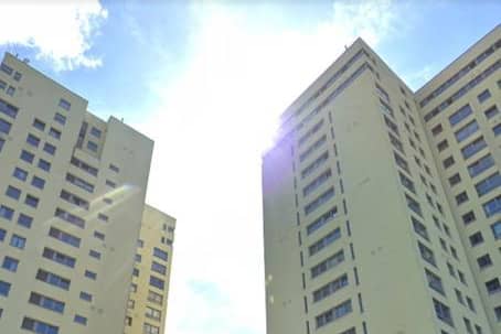 In Lancashire, four fire engines and an aerial platform are sent as standard to a fire at a high rise building