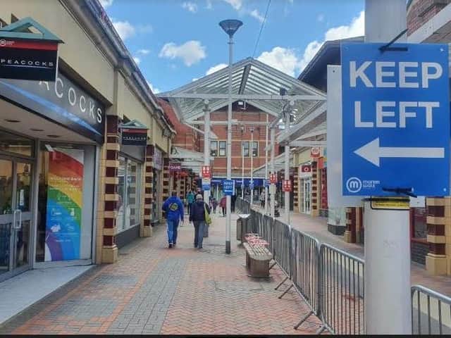 Market Walk shopping centre's one-waysystem