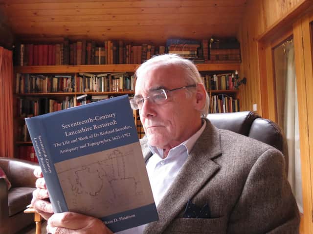 Dr Bill Shannon reading his book, Seventeenth-Century Lancashire Restored