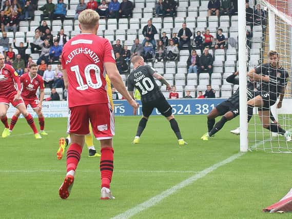 Kevin Ellison scored a last-gasp equaliser for Morecambe against Northampton Town last September
