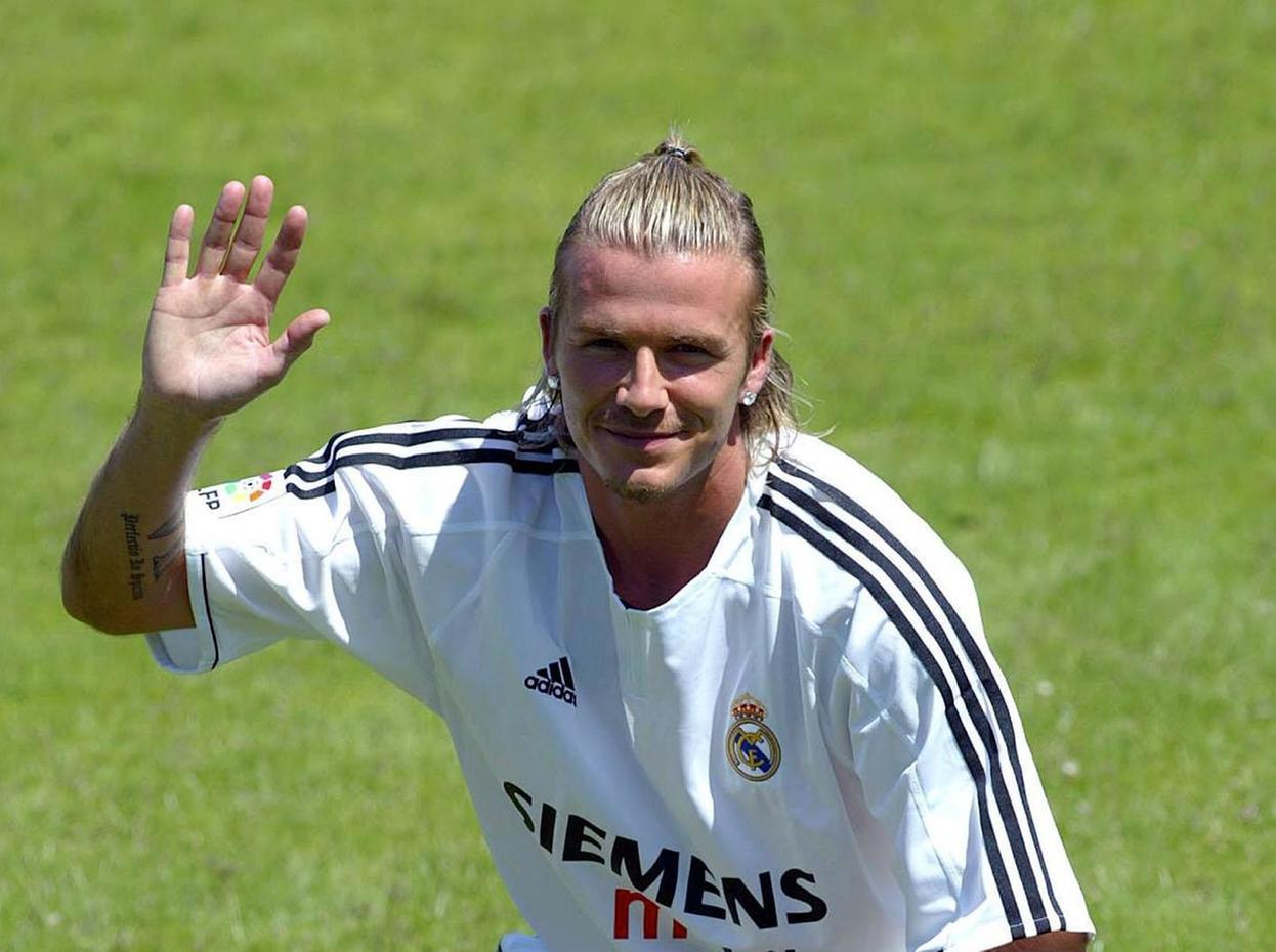 david beckham real madrid jersey