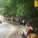 A "surround the town" protest took place last week in Lancaster.