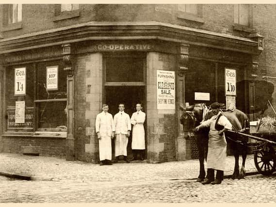 Preston Industrial Co-operative Societys shop at Fletcher Road, Preston                                                                  circa 1901