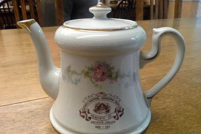 Withnell Industrial Co-operative Societys commemorative teapot