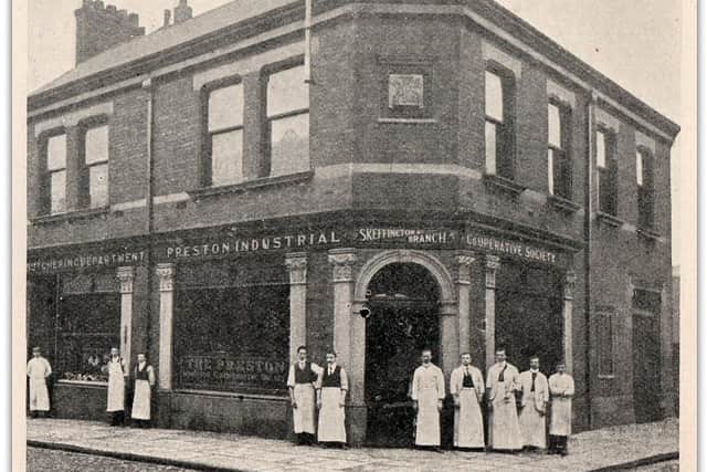Co-operative store in Skeffington Road, Preston, in 1886