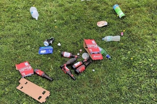 Residents have complained about litter scattered about the park following the evening gatherings