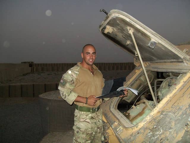 Chorley veteran Jonny Mitchell served as a mechanic in the army in Afghanistan before being diagnosed with cancer.