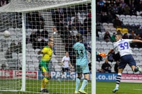 Billy Bodin scores for Preston against Norwich in the FA Cup in January – a few days later he suffered an injury in training