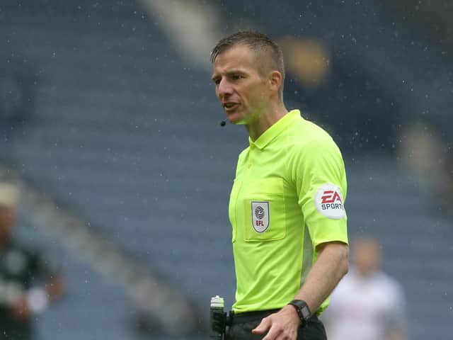 Michael Salisbury will referee the League Two play-off final at Wembley
