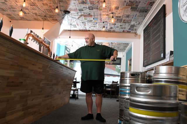 Raymond was left with 580 litres of stock, equating to almost 1,000 pints,which is now out of date and unable to be served to guests.