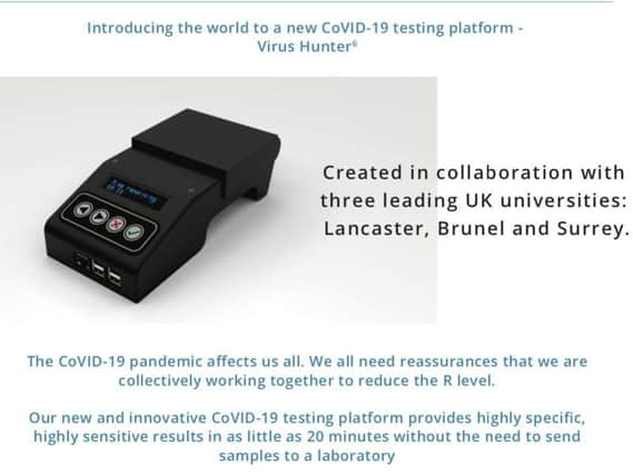 Lancaster University helps develop a new smart-testing device for Covid-19.