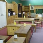One of the furniture stall in the centre
