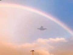 Mark Smith said he saw this 'UFO' in the sky above Preston