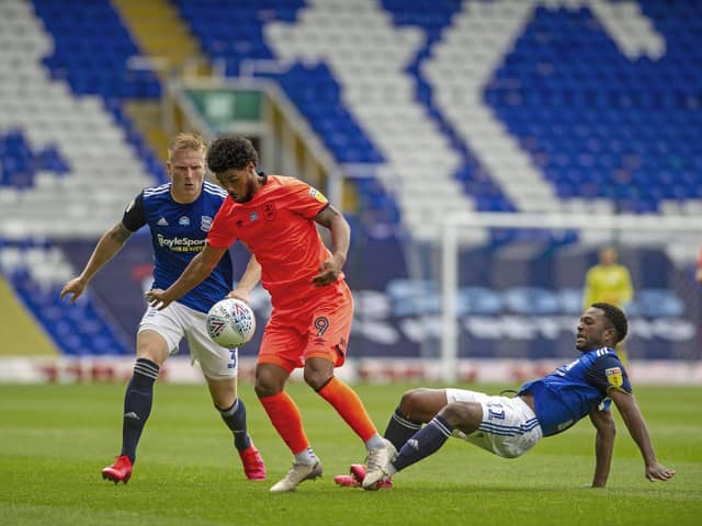 Elias Kachunga in the win at Birmingham on Wednesday (photo: Tony Johnson/JPIMedia)