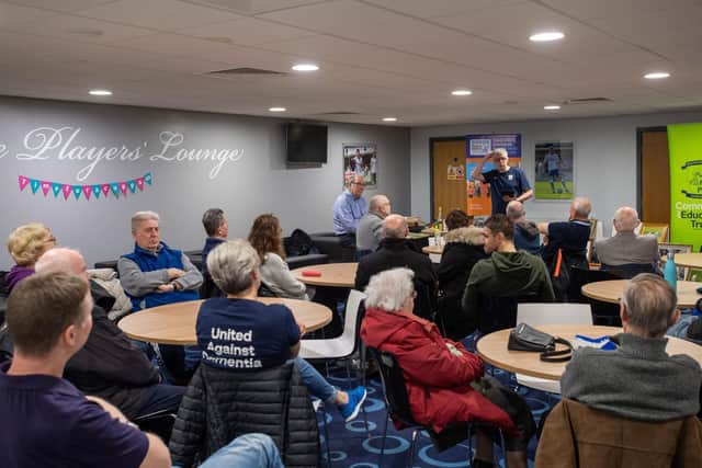 Sporting Memories meeting at Deepdale prior to lockdown. (Credit Ian Robinson, Preston North End)